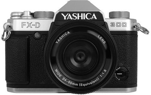Фотоапарат Yashica FX-D 300, 50MP, 4K Ултра HD, црно сребрен