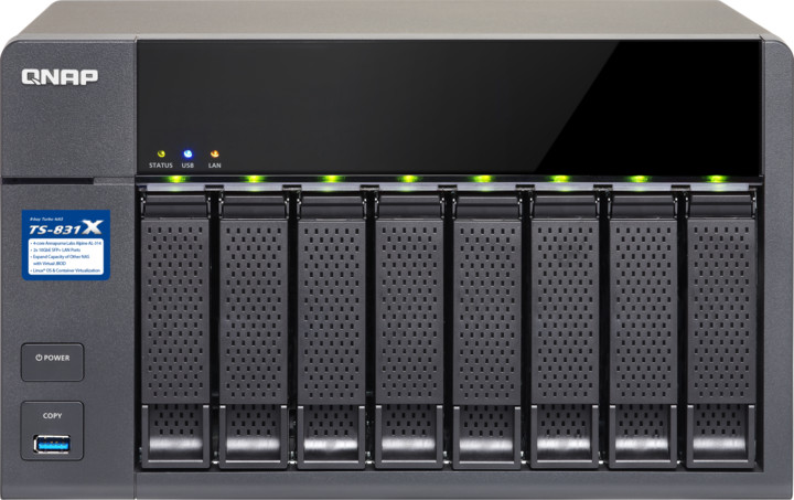 Server QNAP TS-831X-8G, 8 HDD slote