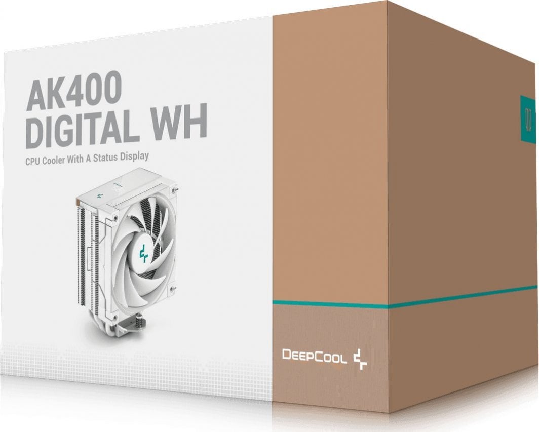 Ftohës CPU Deepcool AK400 Digital WH R-AK400-WHADMN-G, i bardhë