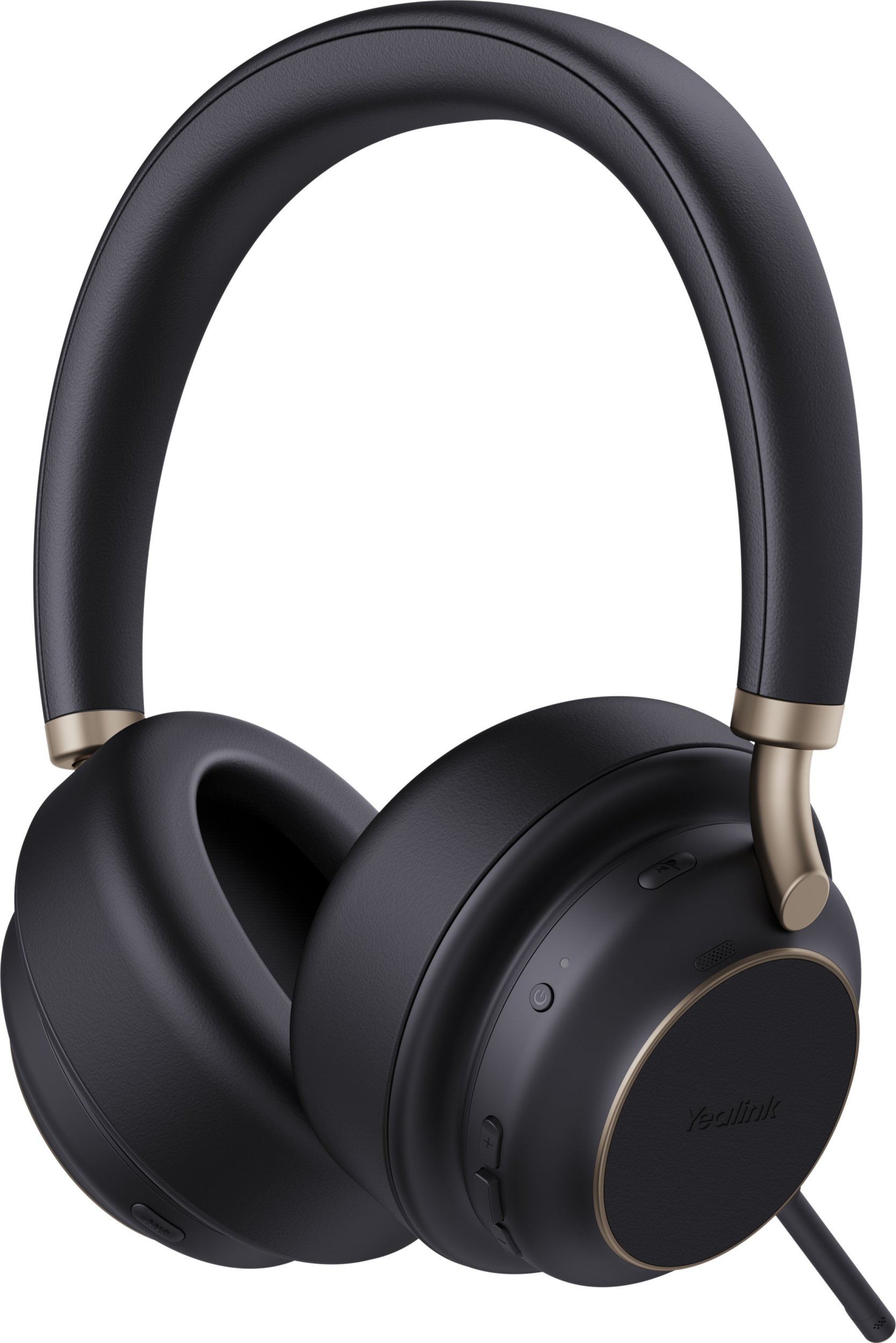 Безжични слушалки Yealink BH76 Plus Teams, со станица за полнење, USB C A, црни