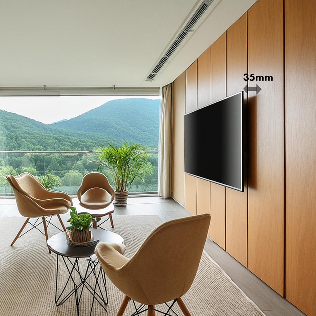 Mbajtëse për TV Maclean MC-419, 32-100", VESA 600x400, 80 kg, e zezë