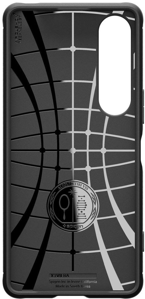 Këllëf telefoni Spigen Rugged Armor për Sony Xperia 1 VII, mbrojtës, i zi matte