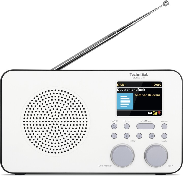 Radio TechniSat VIOLA 2 C IR, e bardhë