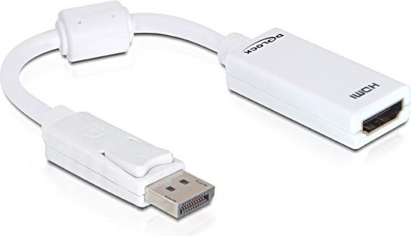 Adapter DeLock, DisplayPort to HDMI AV (61767), i bardhë