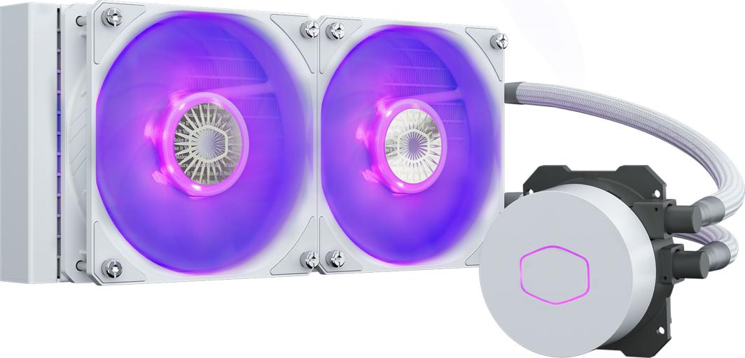 Ftohës me ujë Cooler Master MasterLiquid ML240L RGB V2 White Edition (MLW-D24M-A18PC-RW), i bardhë