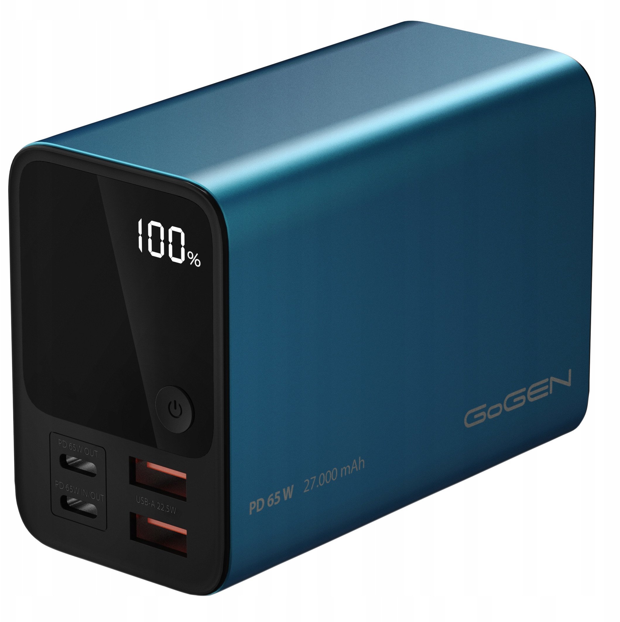Powerbank GoGEN PB270001BL, 27000mAh, 65W PD, blu