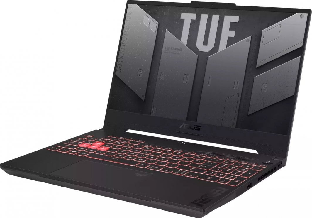 Laptop ASUS TUF Gaming A15, 15.6" 144 Hz, AMD Ryzen 9 7940HS, 16 GB RAM, 512 GB SSD, NVIDIA GeForce RTX 4070, i zi dhe i hirtë