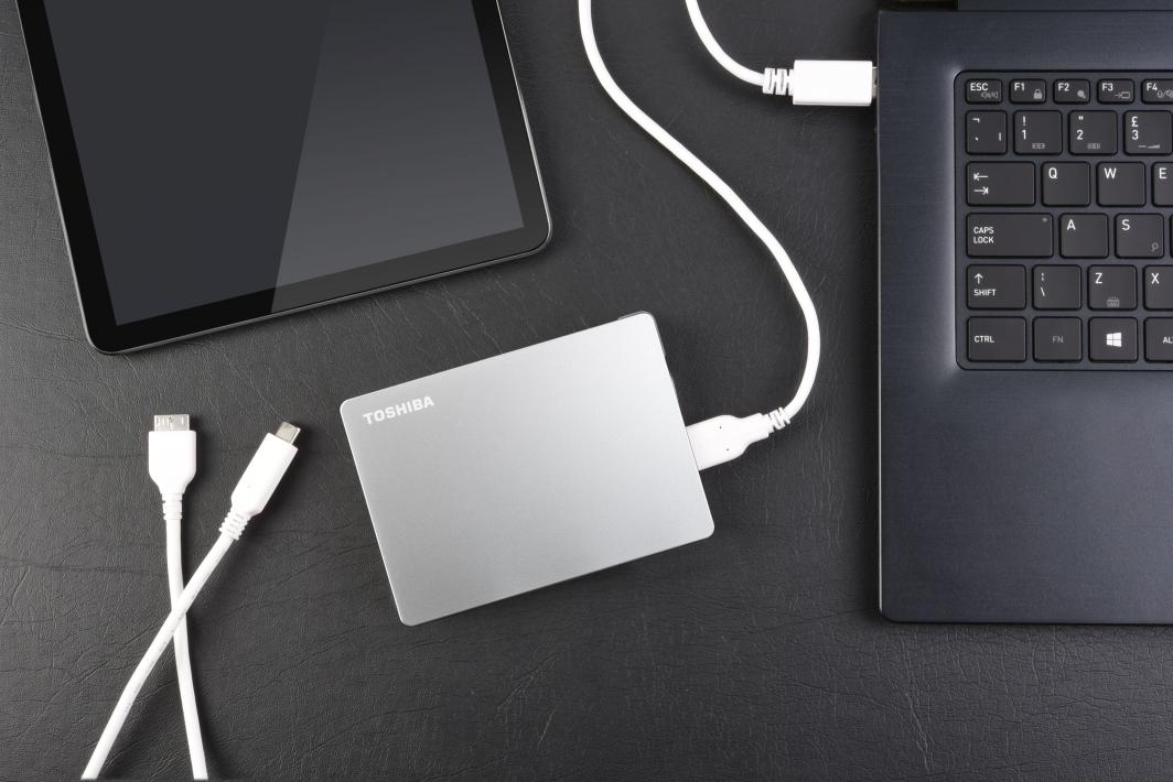 Disk i jashtëm HDD Toshiba Canvio Flex (HDTX140ESCCA), 4TB, i argjendtë