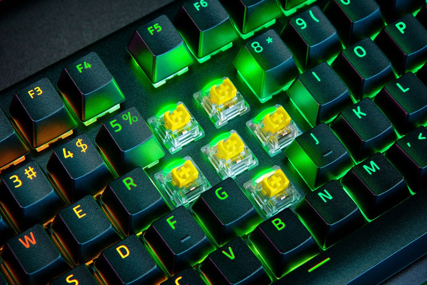 Tastierë Razer BlackWidow V4 Pro, RGB, Yellow Switch, e zezë