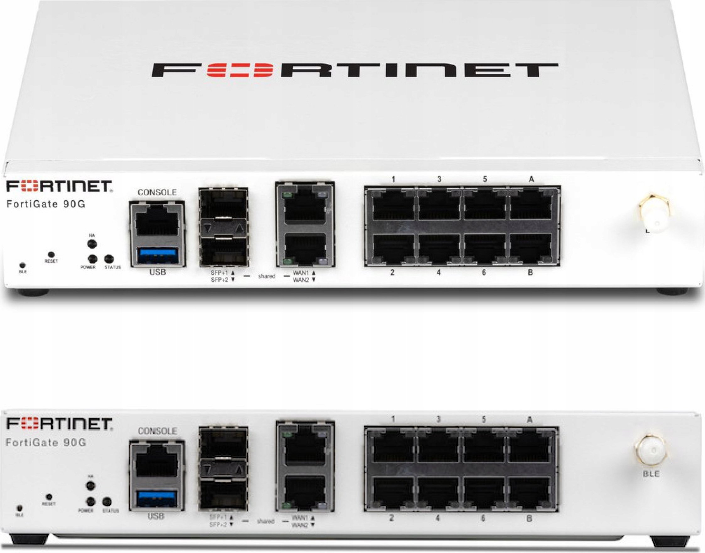 Firewall Fortinet FortiGate FG-90G, 10 порти, 10G, бел