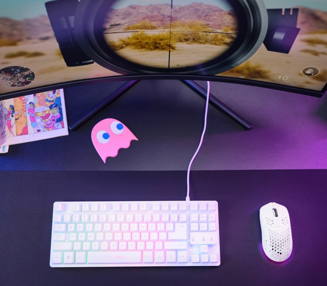 Maus gaming Trust GXT 929 Helox, pa tela, 4800 DPI, i zi