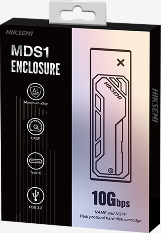 Kuti eksternale Hikvision MDS1, për M.2 SATA NVMe, për kamera rrjeti, gri