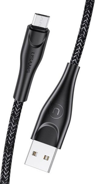 Kabllo Usams USB-A - microUSB, 1m, e zezë