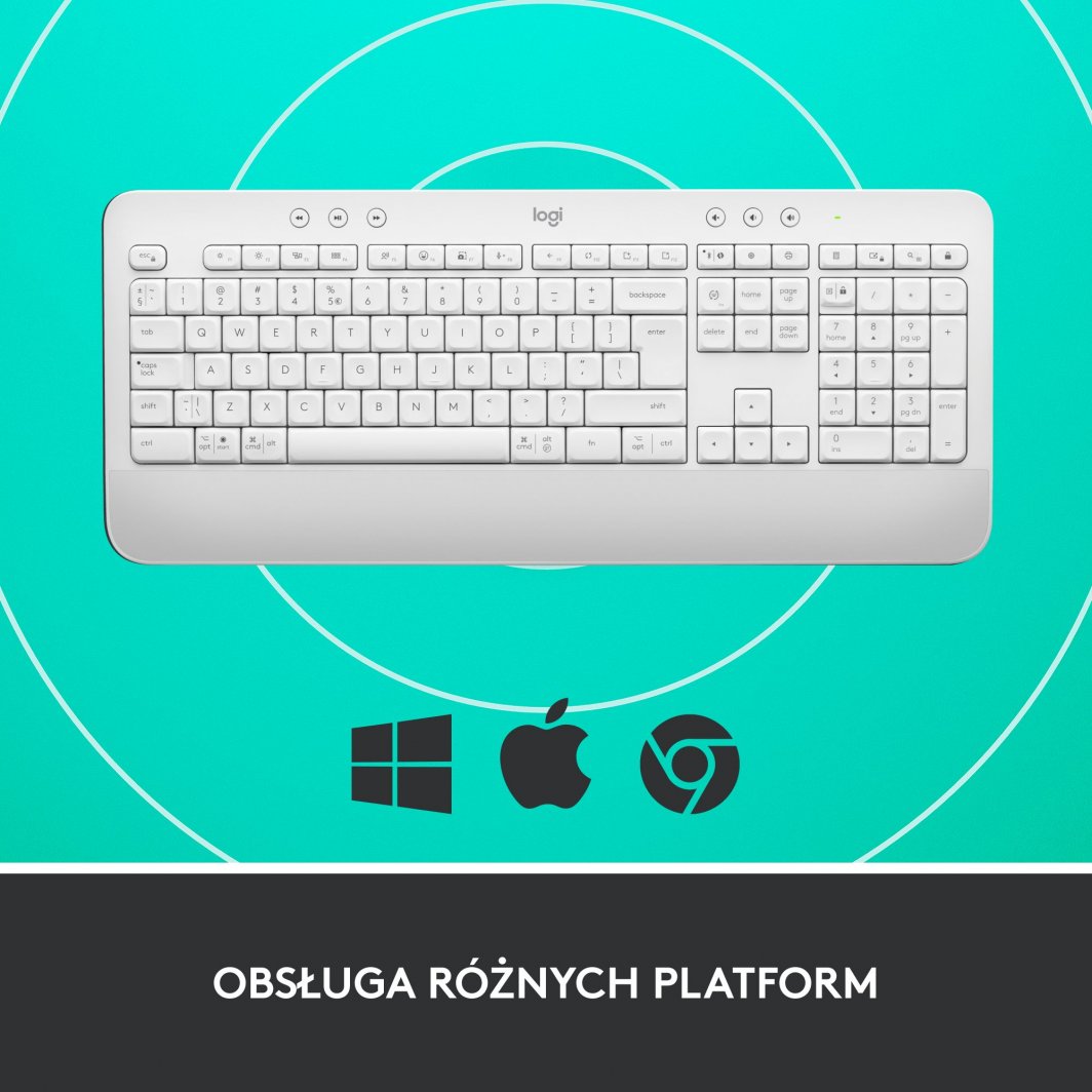 Tastierë Logitech K650 (920-010977), US, e bardhë