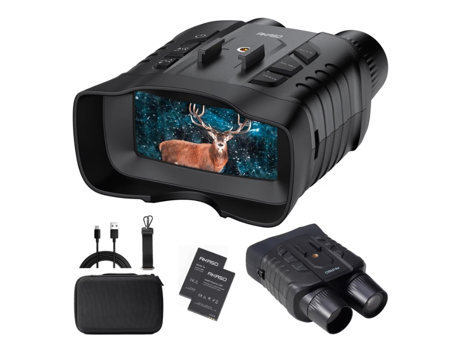 Syze nate AKASO Seemor 200, video 4K, zmadhim 16x, të zeza