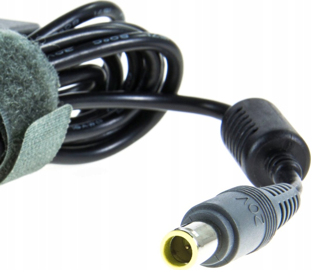 Adapter karikues Lenovo AC 65W, lidhje rrethore, i zi