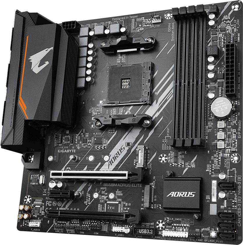 Pllakë amë Gigabyte B550M AORUS ELITE, AMD B550, mATX