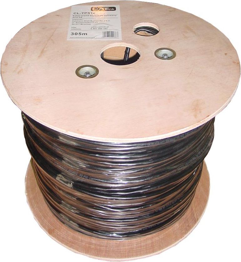 Kabllo Caterpillar U/UTP, kat. 5E, PVC, 305m