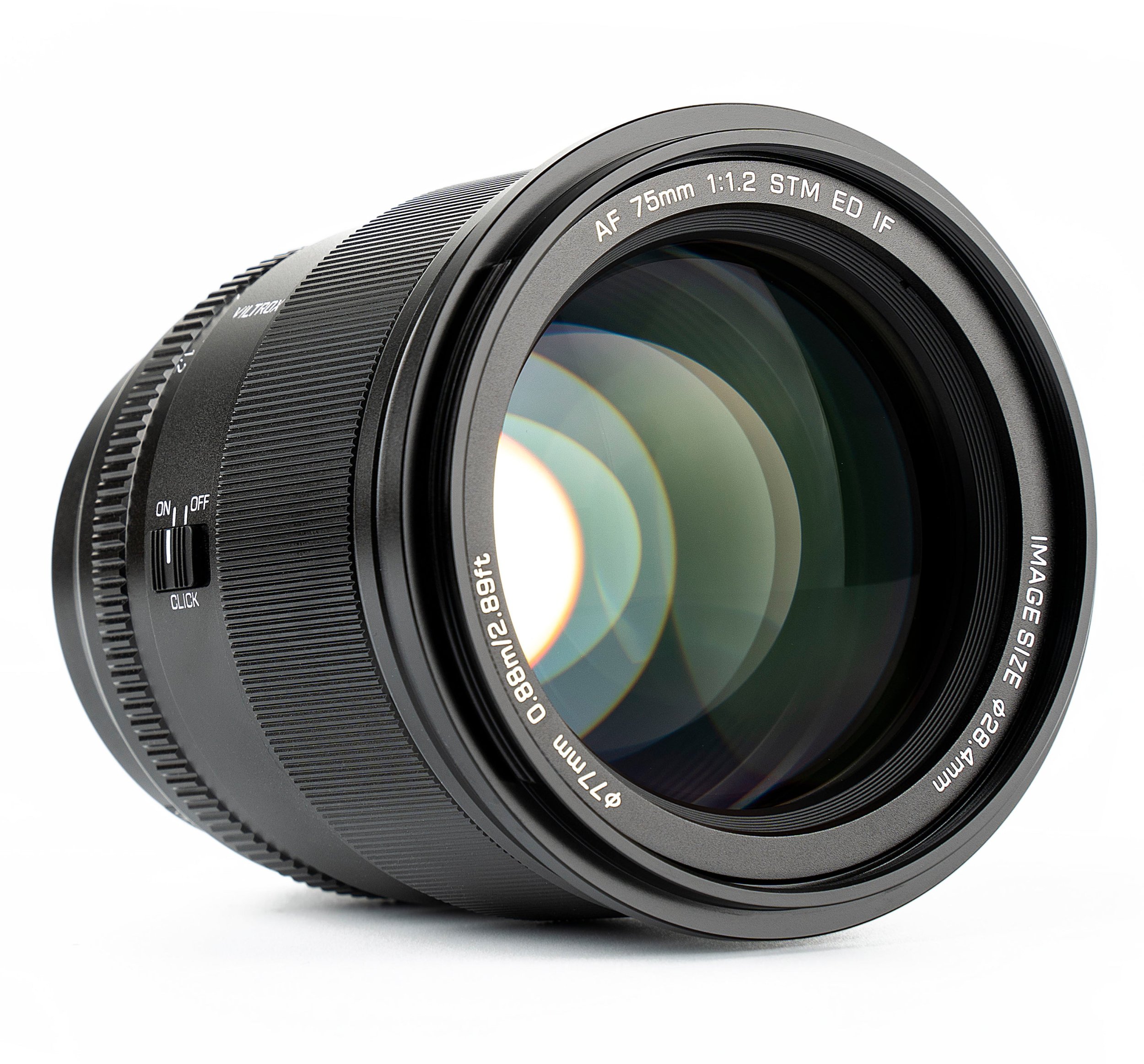 Lentë Viltrox Pro Series AF 75mm F1.2 E për Sony E, APS C, e zezë