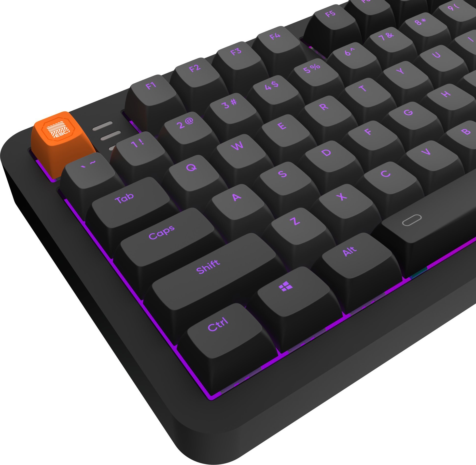 Tastierë Dark Project ALU87B Gamma, mekanike TKL, RGB, me kabllo, e zezë