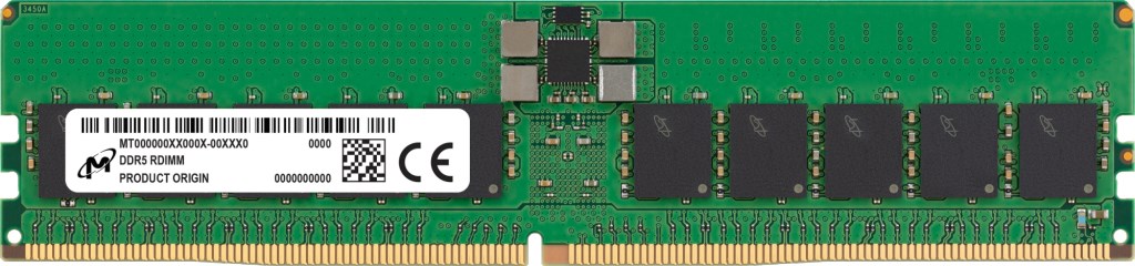 Memorie Micron MTC20F2085S1RC56BR, 32GB, DDR5, 5600MHz, e gjelbër