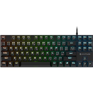 Тастатура Rapture KILO Outemu Blue, CZ/SK, 87 тастери, црна