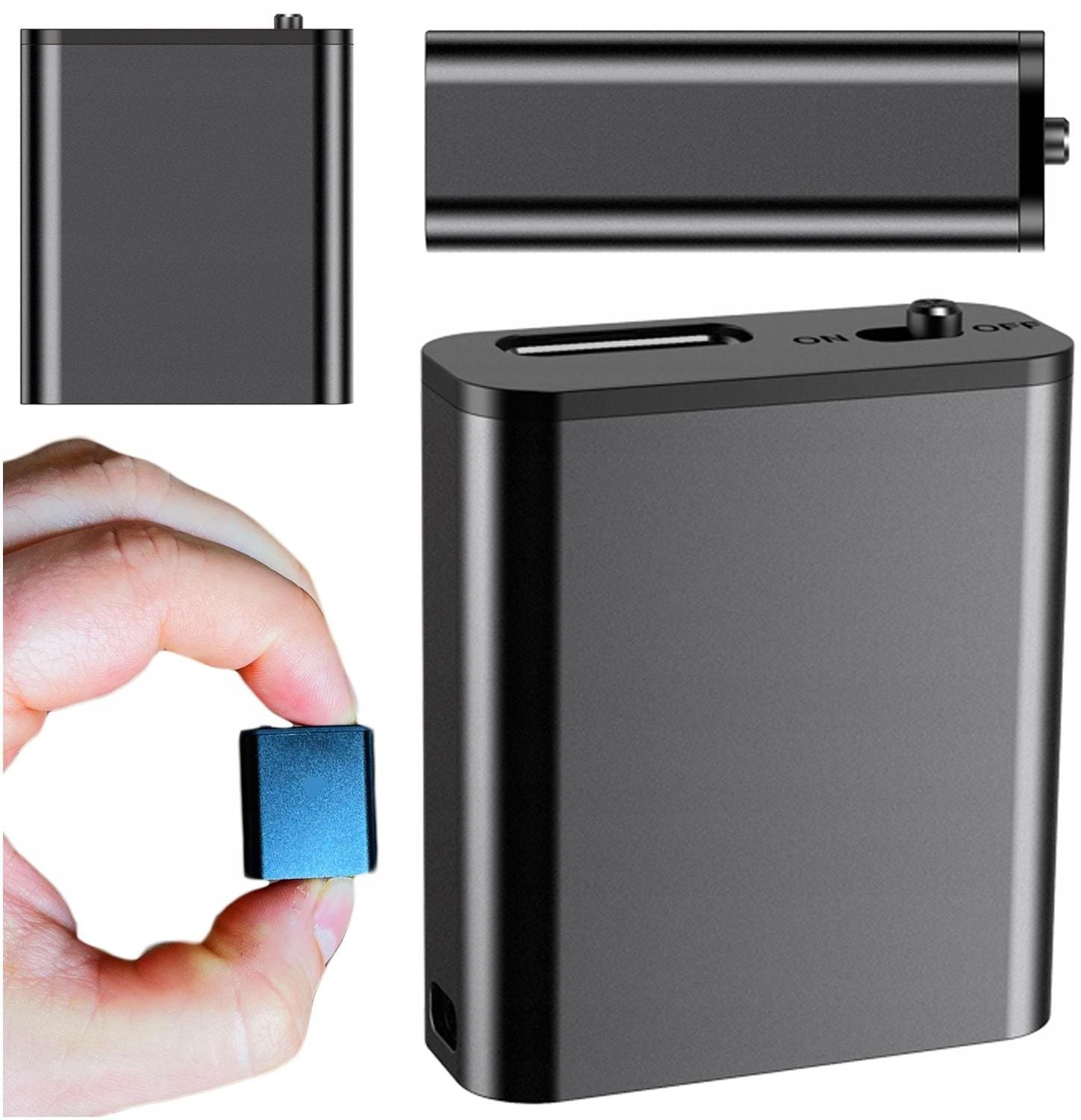 Мини снимач на звук May Q8, 16GB, DSP, со магнет, црн