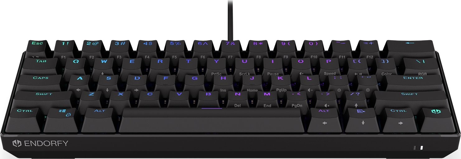 Tastierë mekanike Endorfy Thock Compact, USB, Kailh Red, RGB, e zezë