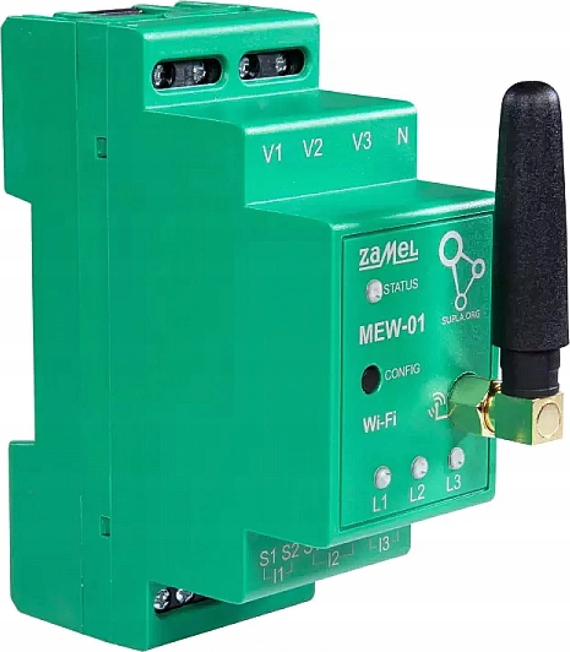 Monitor energjie elektrike Zamel MEW-01 ANT-1F, njëfazësh, Wi-Fi, i bardhë