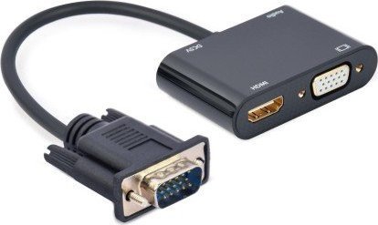 Konvertor Gembird VGA - HDMI, 15cm, i zi
