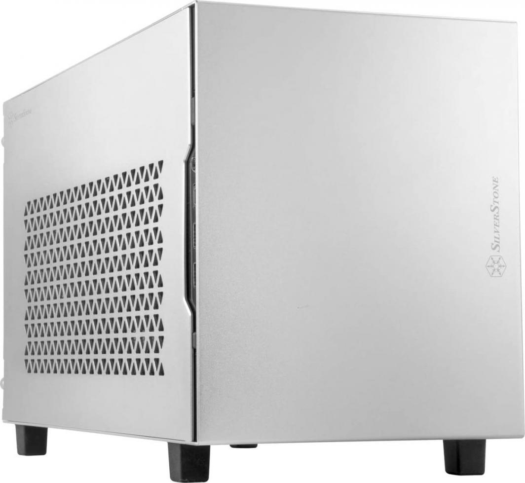 Kasë SilverStone Sugo 15, e argjendtë, Micro Tower
