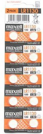 Bateri kopëse Maxell LR1130 AG10, pako 20 copë, alkaline