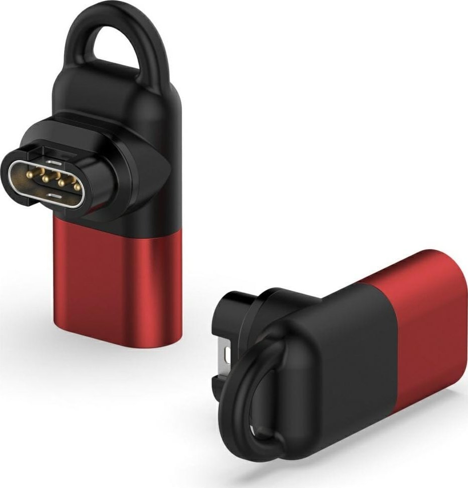 Adapter karikues Lightning Beline për orë Garmin, kompakt, i kuq
