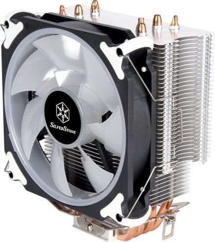 Ftohës procesori SilverStone AR12 RGB, 120mm, PWM, i zi