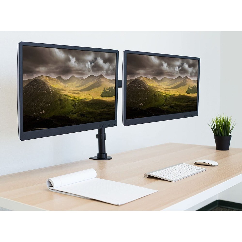Mbajtëse tavoline për monitor Techly, 13"-27", VESA 100x100, e zezë