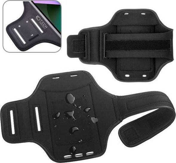 Byzylyk sportiv për telefon Tech-Protect M2 Universal, rezistent ndaj lagështirës, i zi