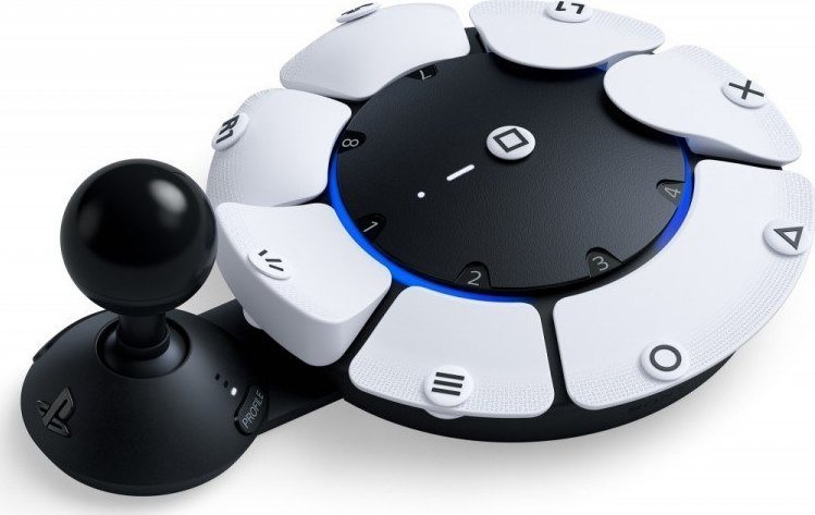 Kontroller Sony Access PlayStation 5, wireless / me kabllo, i bardhë / i zi