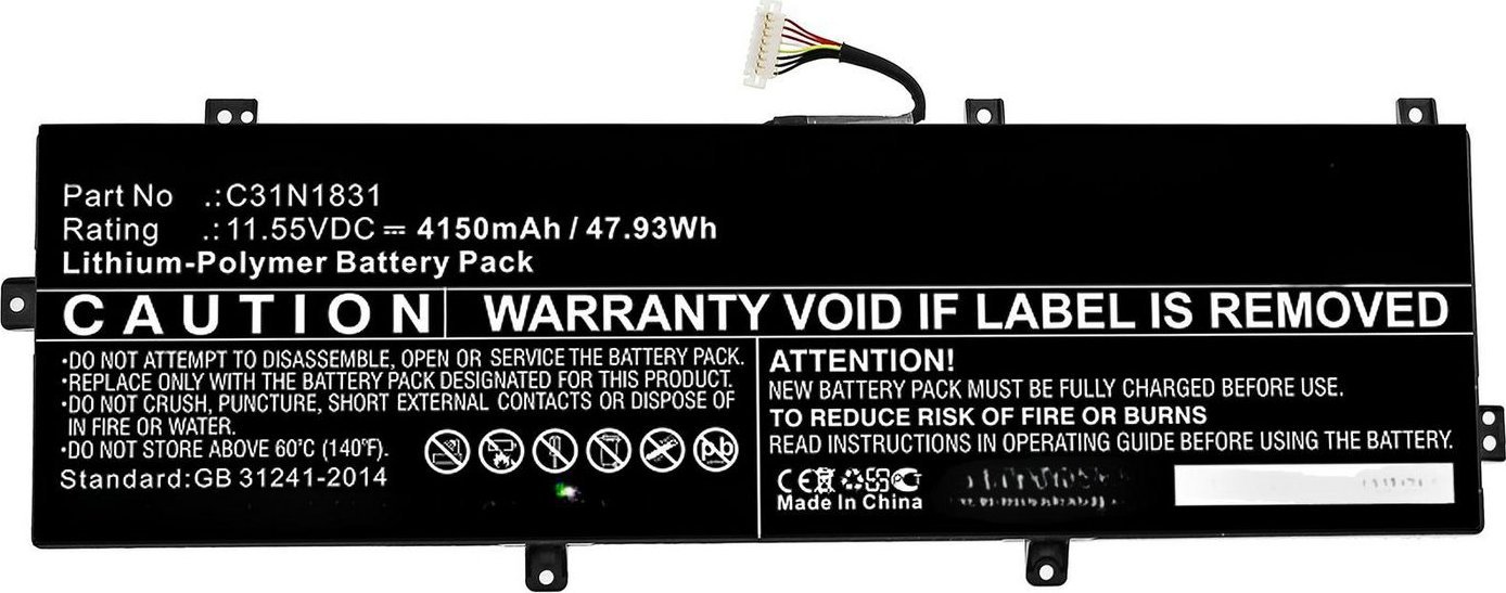 Bateri laptopi CoreParts MBXAS-BA0280, zëvendësuese, e zezë