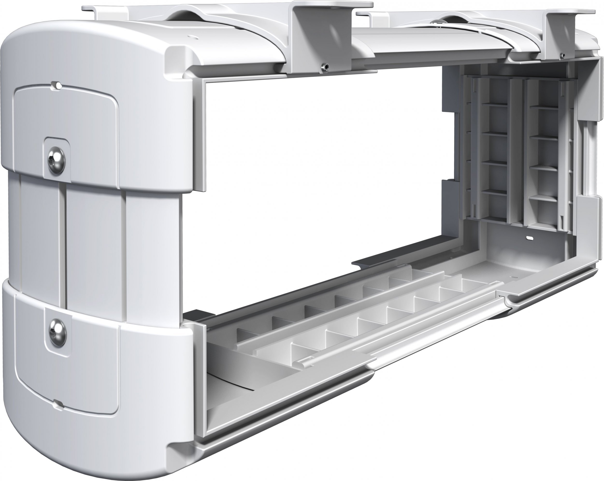 Mbajtëse kompjuteri DATAFLEX Katame, për CPU të vogël, 30kg, e bardhë