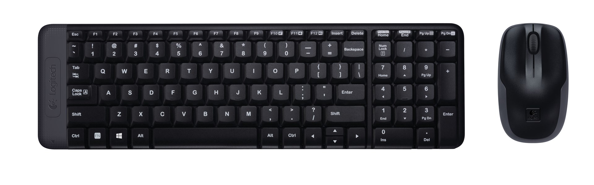 [OUTLET] Set tastierë dhe maus Logitech MK220, 2.4 GHz, 300 DPI, i zi