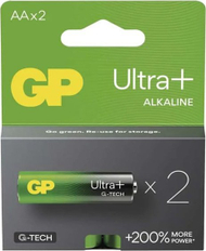 Bateri alkaline GP Ultra Plus AA LR6, 1.5V, paketim 2 copë