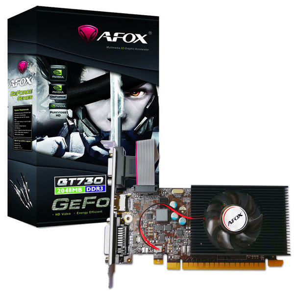 Kartelë grafike AFOX GEFORCE GT 730 2GB LP AF730-2048D3L6