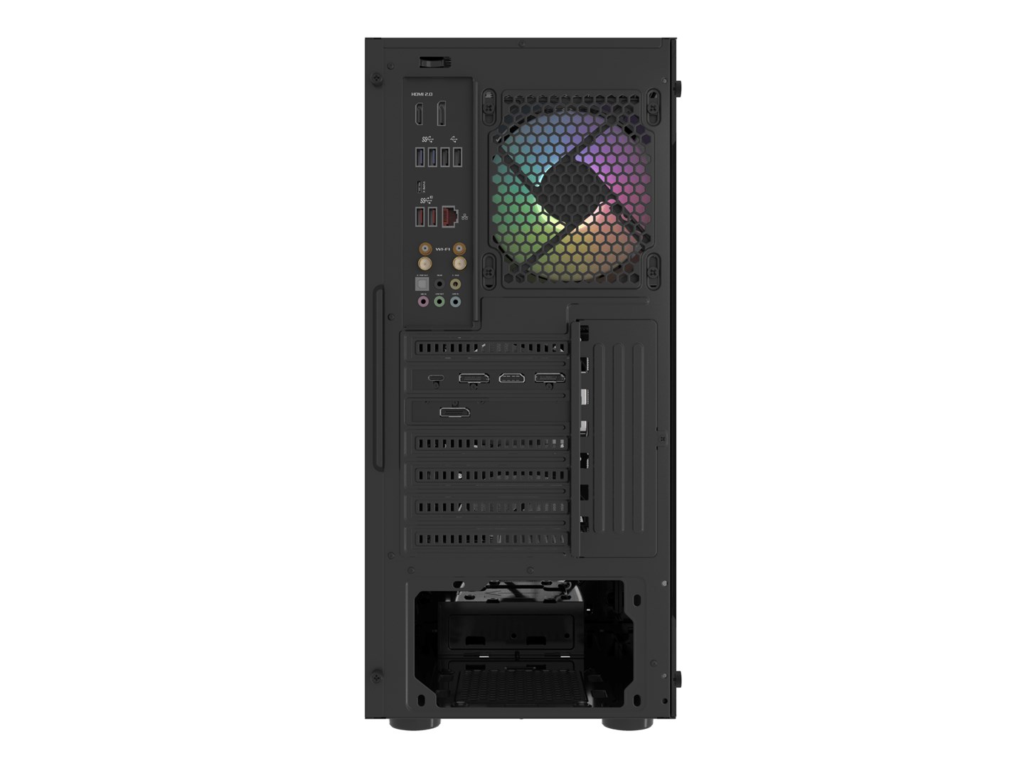 Kasë Fury Shobo SH4F RGB, ATX, e zezë