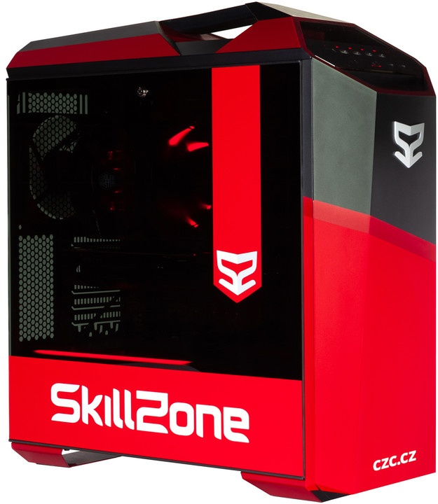 Kompjuter SkillZone Beast CZC PC, Intel Core i7, 16GB RAM, 240GB SSD + 2TB HDD, NVIDIA GeForce GTX 1080, i zi / kuq