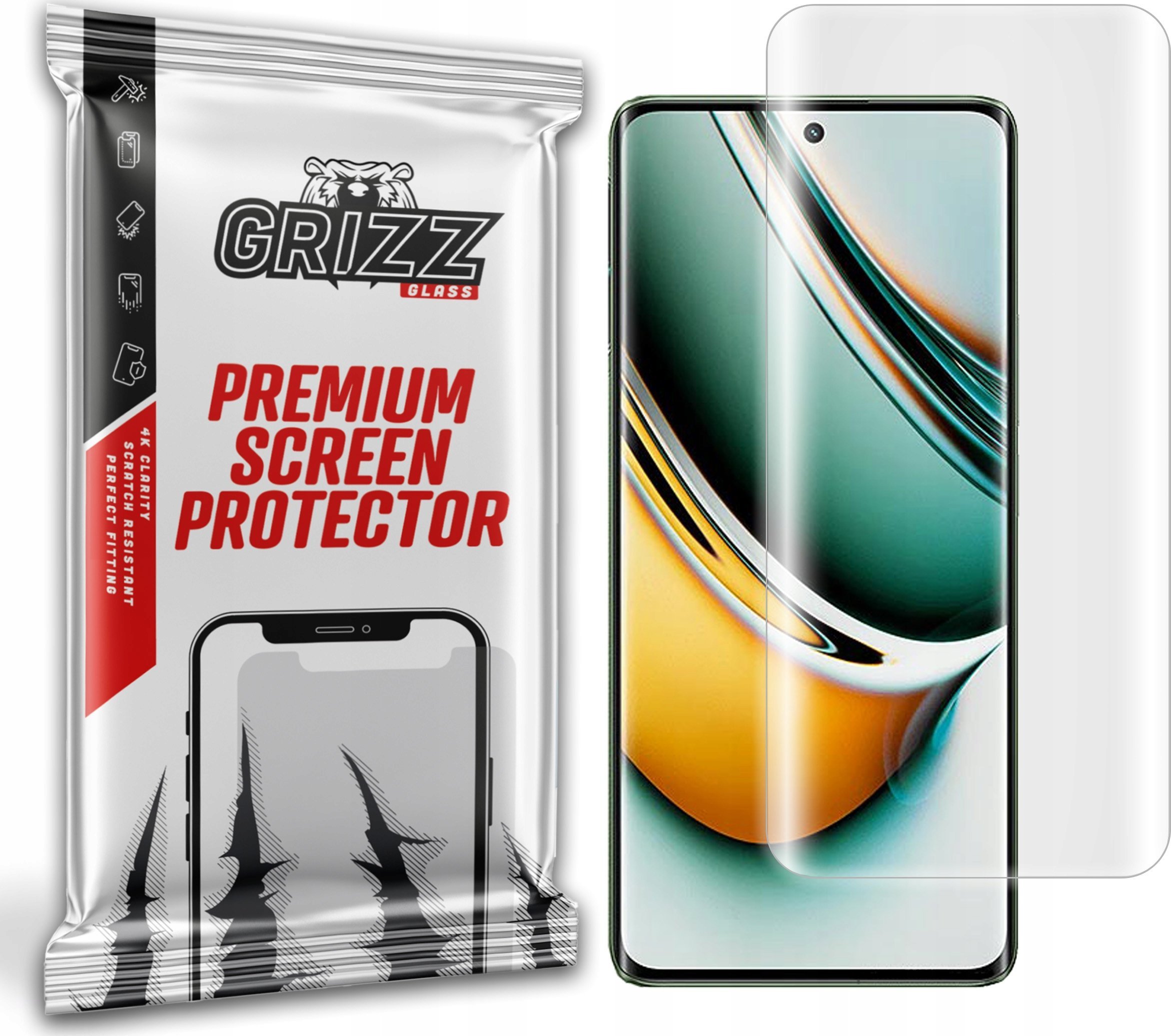 Mbrojtëse ekrani GrizzGlass Hydrofilm, hidrogel për Realme 11 Pro, transparente