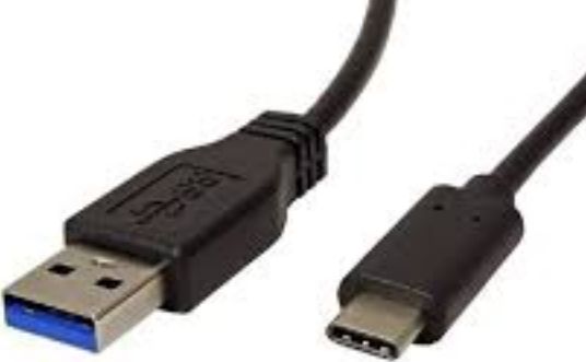 Kabllo USB-A - USB-C, 1 m, e zezë