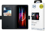 Футрола-паричник 3МК за Самсунг Галакси A26 5G, со држач за картички, црна