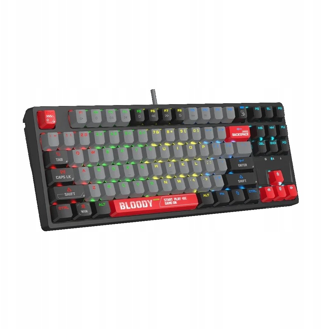 Tastierë gaming A4tech Bloody S87, mekanike, RGB, Energy Red