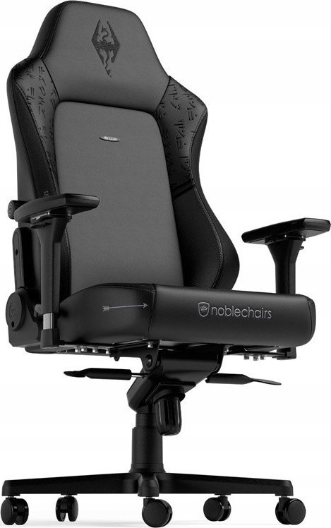 Karrige gaming noblechairs HERO Skyrim 10th Anniversary Edition, ergonomike, lëkurë PU, gri e zezë