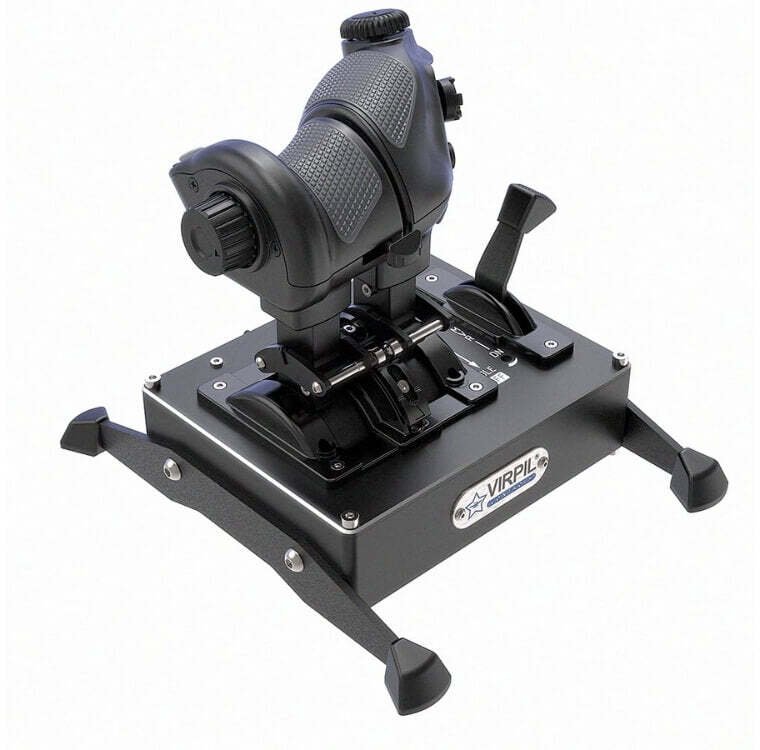 Throttle për simulator fluturimi Virpil Controls CDT VMAX, modul profesional kontrolli, i zi